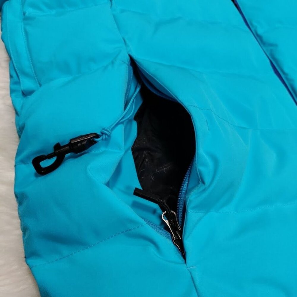 Karbon Sportswear Blue Insulated Hooded Warm Winter Ski Coat Jacket Men's XL - Picture 10 of 16